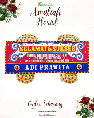 Karangan Bunga Ucapan Selamat di Sambimaya