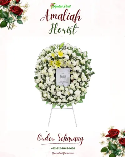 Krans Bunga Duka Cita di Sambimaya